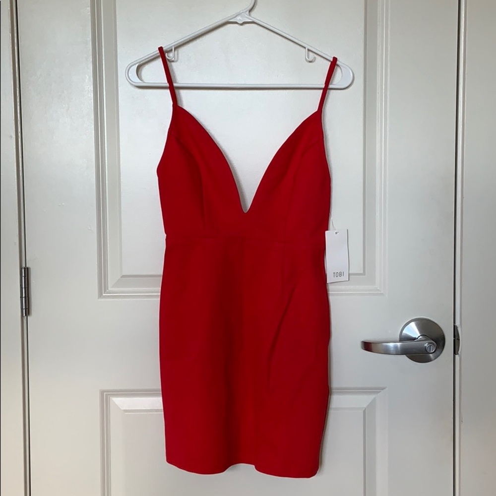 Backless Red Tobi Dress